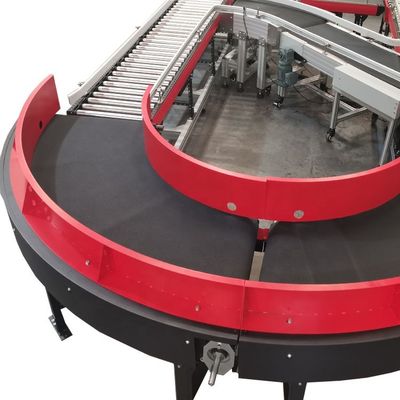 kwaliteit  Logistics Curve Belt Conveyor Logistics Curved Conveyor Belts For Material Distribution And Sorting fabriek